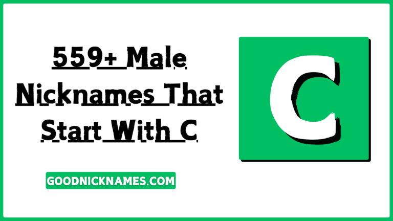 Male Nicknames That Start With C